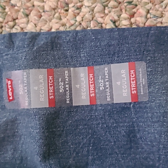 LEVIS BOYS 502 REGULAR TAPER STRETCH BLUE JEANS SIZE 4 REGULAR - Picture 9 of 12